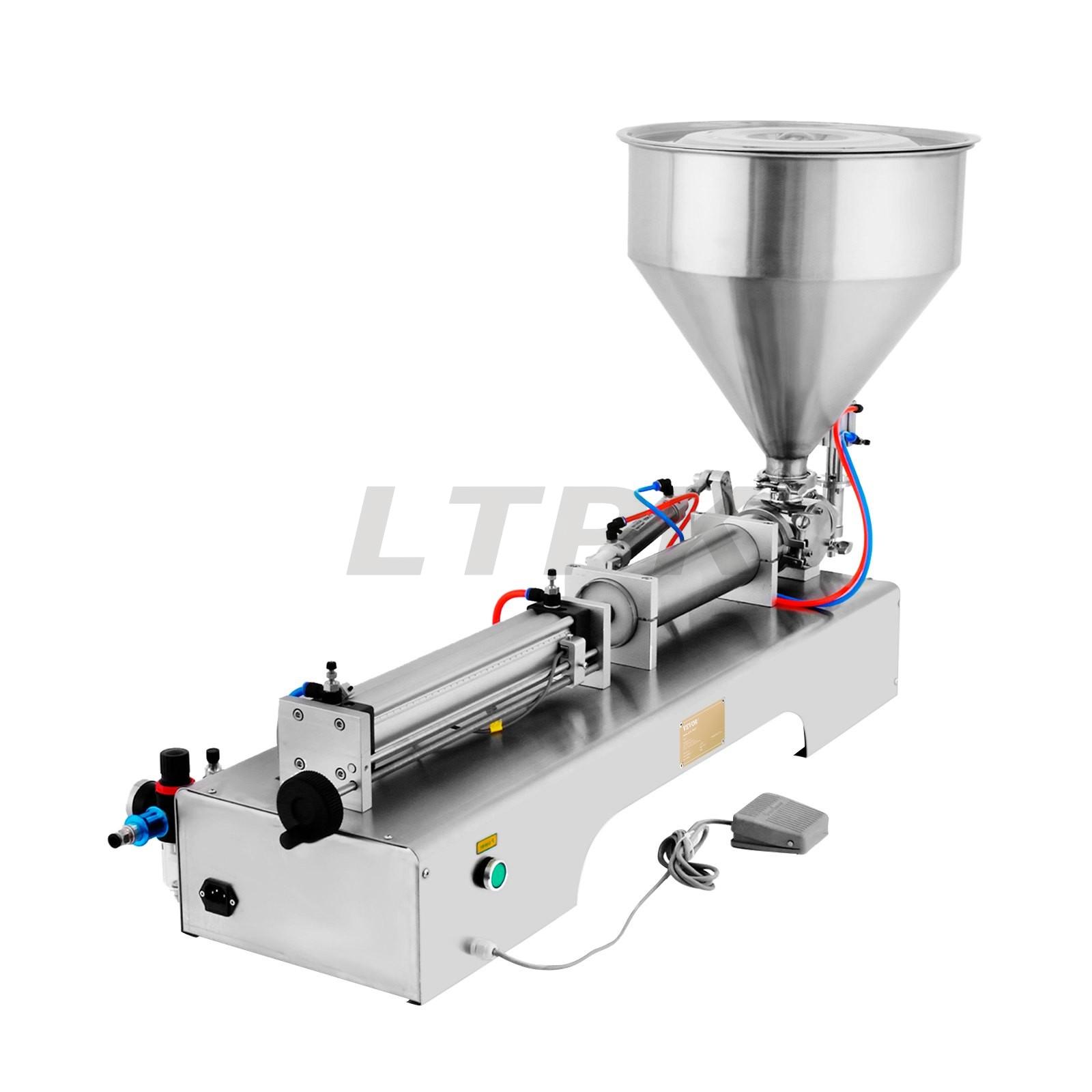 LTPK 50-500ML Horizontal Cream Filling Machine with 30L Hopper