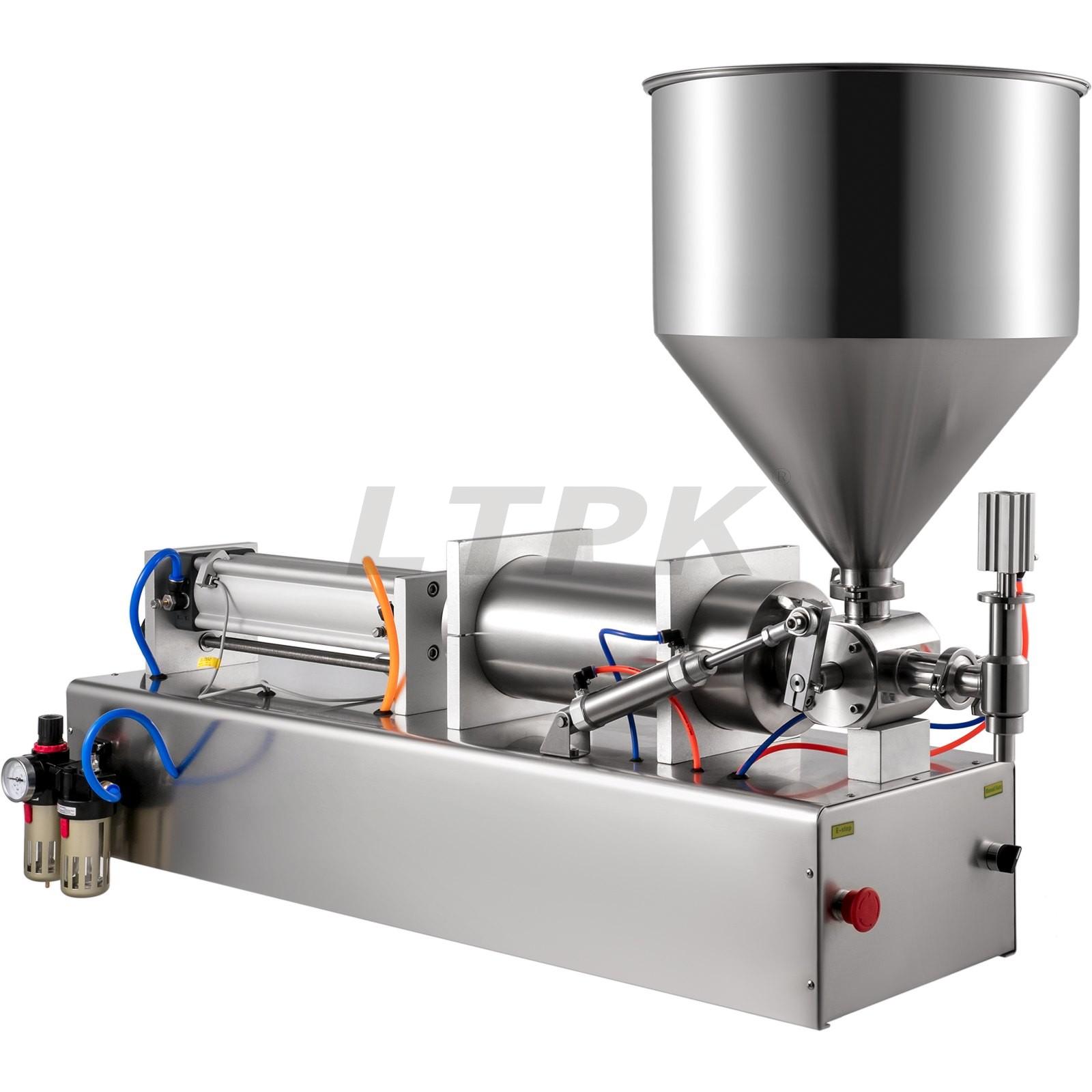 1000-5000ml Dual-use Cream Paste Filling Machine 40L Hopper