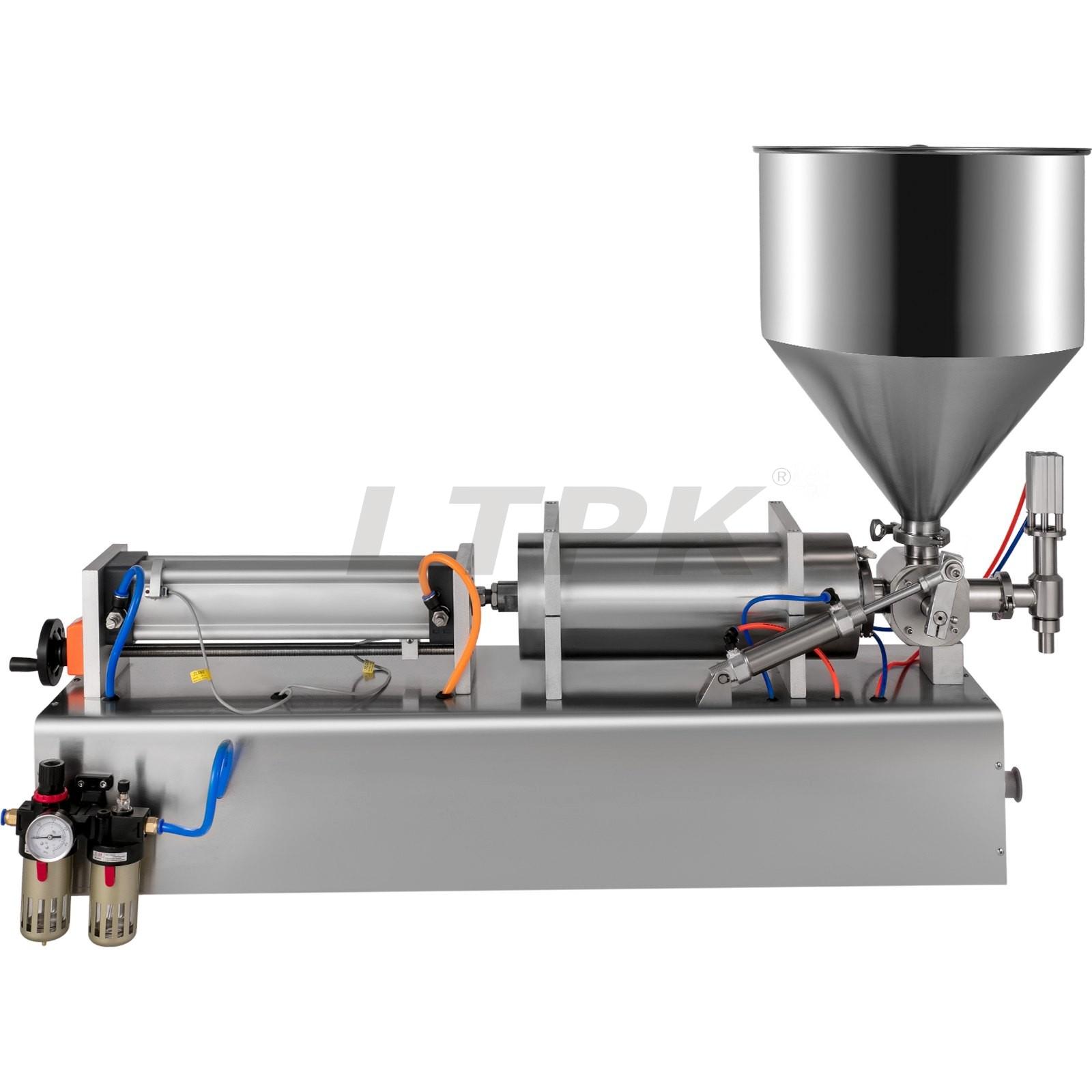 1000-5000ml Dual-use Cream Paste Filling Machine 40L Hopper