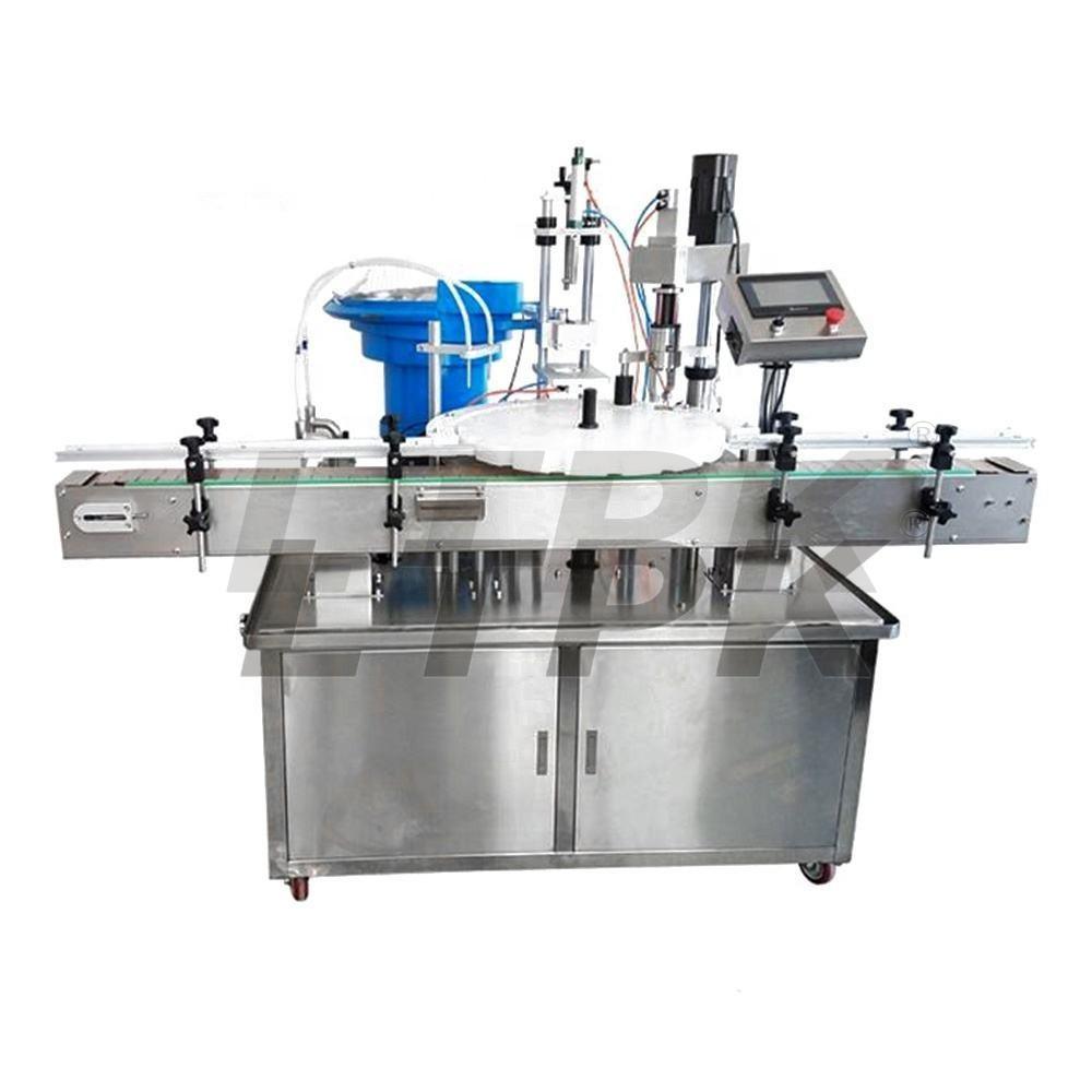 LTPK LT-AFC1 Automatic 2 heads rotary liquid filling and capping machine with cap feeder