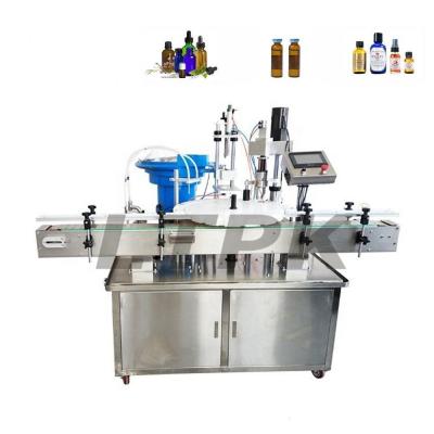 LTPK LT-AFC1 Automatic 2 heads rotary liquid filling and capping machine with cap feeder