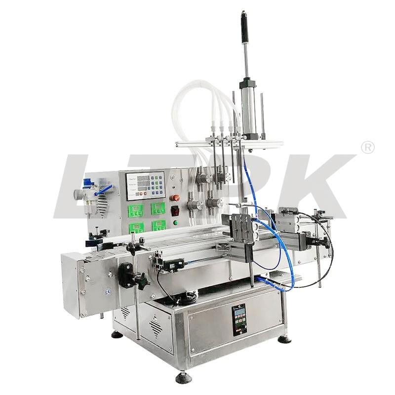 LTPK LT-MPF4H TABLETOP AUTOMATIC 4 HEADS MAGNETIC PUMP LIQUID FILLING MACHINE