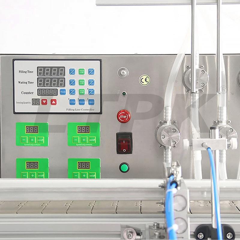 LTPK LT-MPF4H TABLETOP AUTOMATIC 4 HEADS MAGNETIC PUMP LIQUID FILLING MACHINE