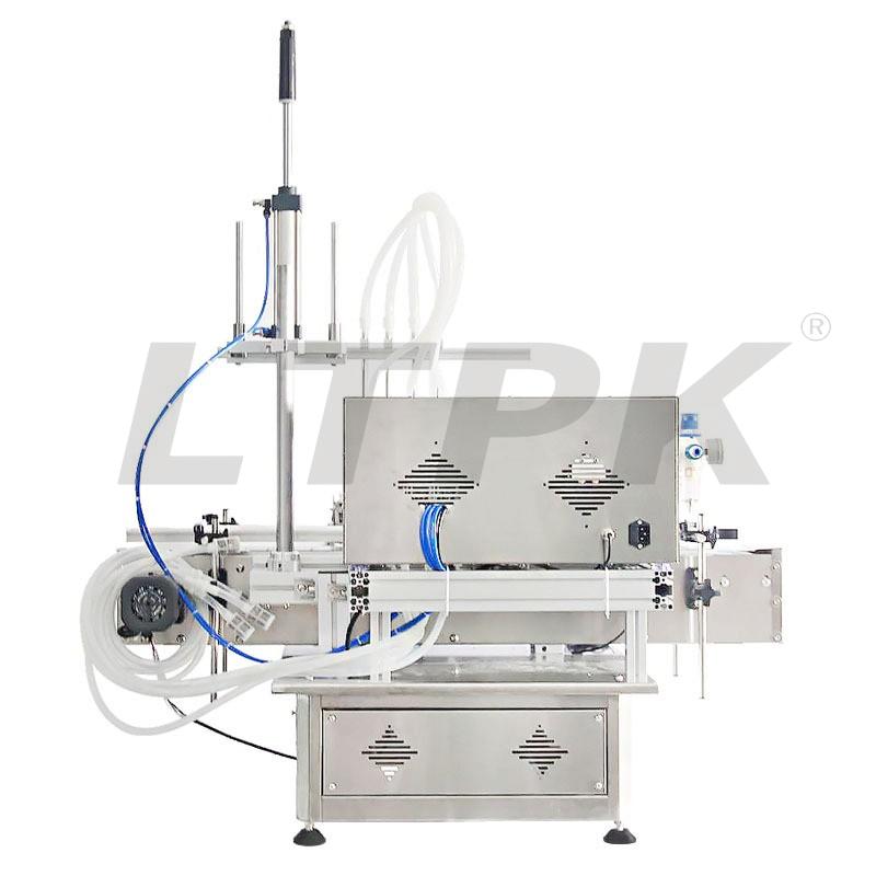 LTPK LT-MPF4H TABLETOP AUTOMATIC 4 HEADS MAGNETIC PUMP LIQUID FILLING MACHINE