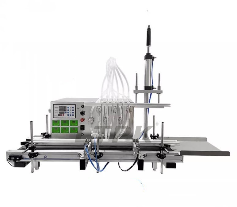 LTPK LT-DMPF6HL AUTOMATIC 6 DIVING NOZZLES MAGNETIC PUMP LIQUID FILLING MACHINE