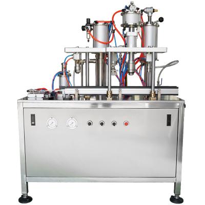 LTPK LT-QGB900E Semi automatic aerosol paint spray can refill filling machine 4 in 1