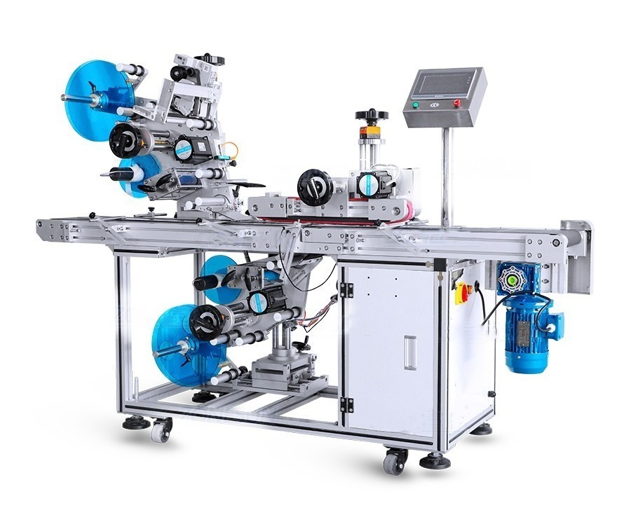 LTPK LT-703 Automatic top bottom flat surface labeling machine 