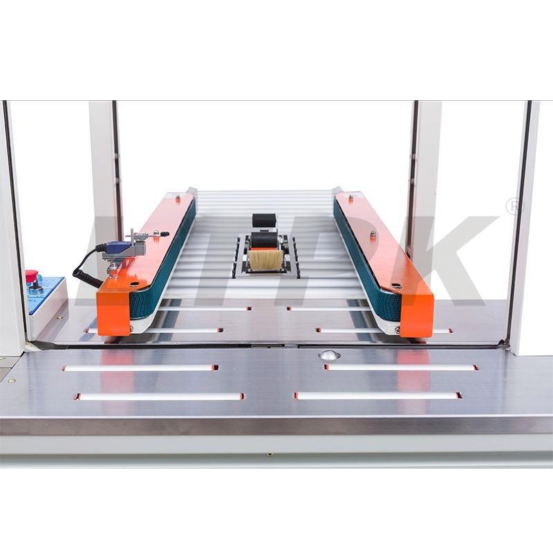 FXC5050A Carton sealer side belts box sealing packaging machine and DBA200 Automatic strapping machine