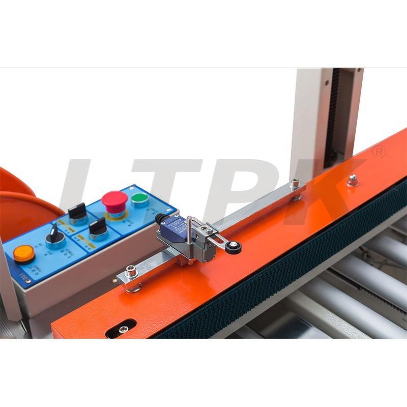 FXC5050A Carton sealer side belts box sealing packaging machine and DBA200 Automatic strapping machine
