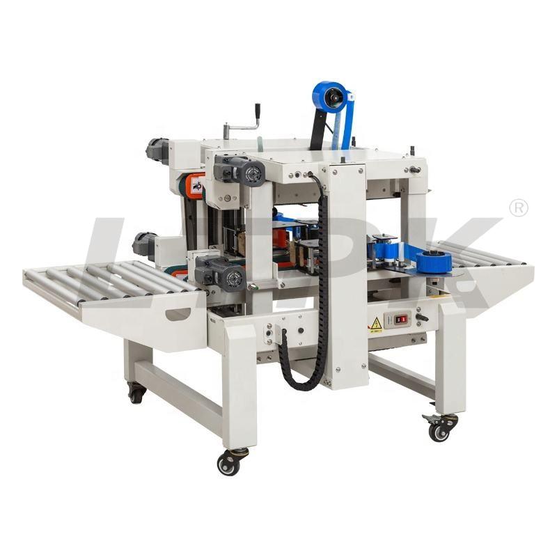 DFXA5030C Foam box sealing machine bubble chamber carton sealer with top and side conveyor tapping