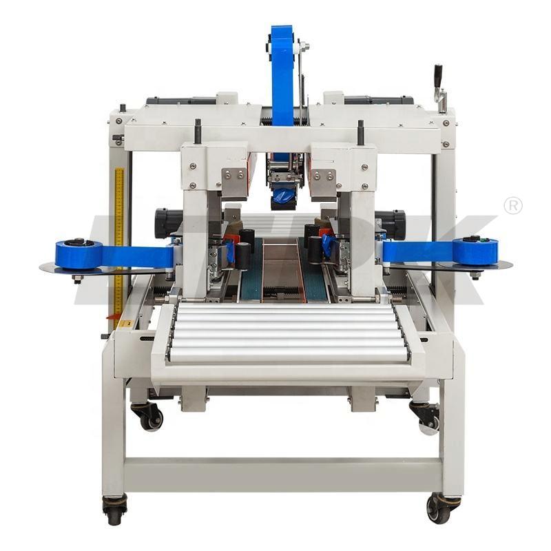 DFXA5030C Foam box sealing machine bubble chamber carton sealer with top and side conveyor tapping