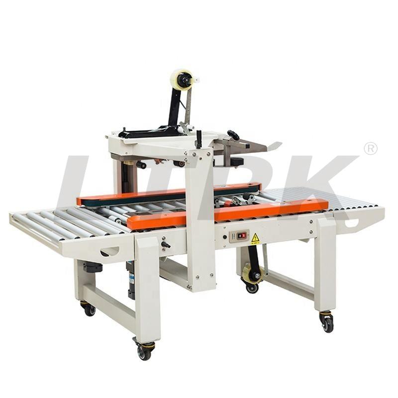 FXC4050XFG Small carton sealer box sealing packaging machine with side belt conveyor