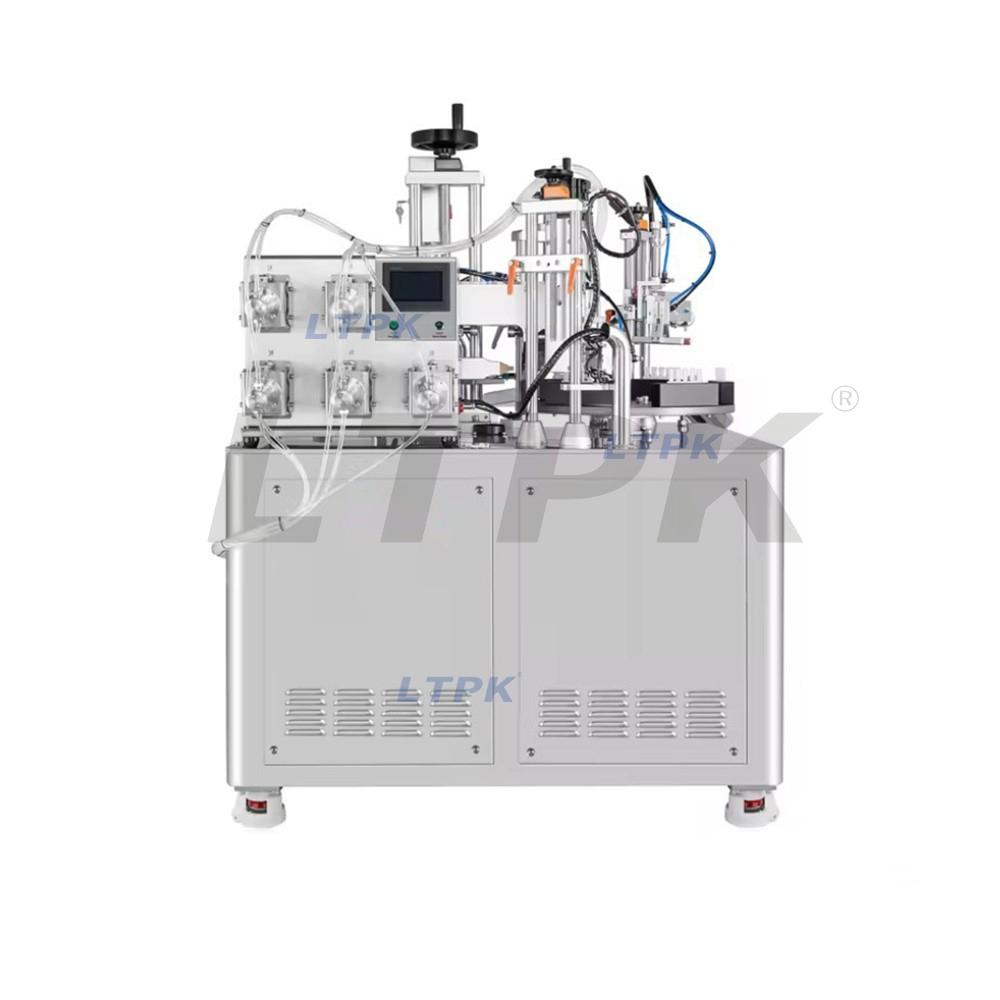 LTPK LT-005 5 Heads Ceramic Pump Soft Tube Liquid Filling Sealing Machine