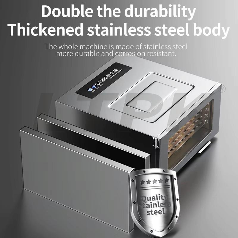 LTPK LT-163 6 Trays Factory Direct OEM Custom Vegetable Fruit Dehydrator Stainless Steel for Flower Tea Dryer