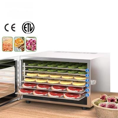 LTPK LT-163 6 Trays Factory Direct OEM Custom Vegetable Fruit Dehydrator Stainless Steel for Flower Tea Dryer