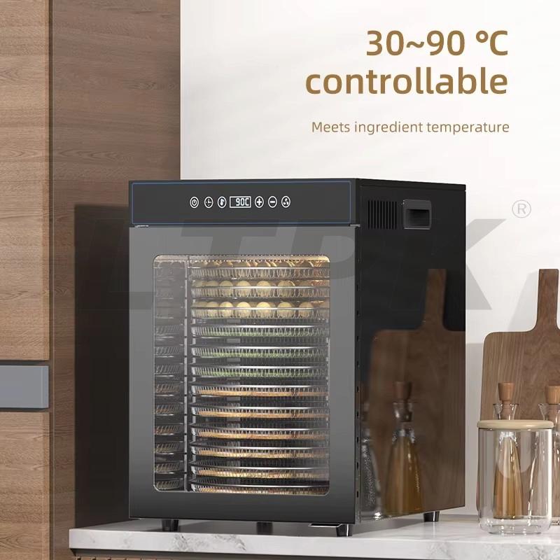 LTPK LT-10 12-Layer Rotary Food Dehydrator for Fruit and Vegetable Seafood Dehydration Machine Noodles Food Drying Machine