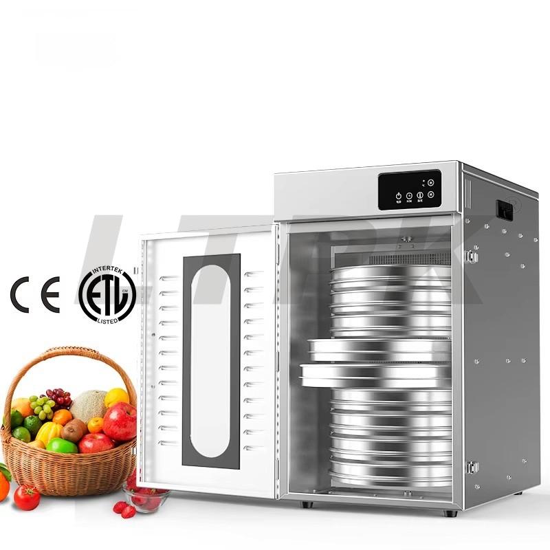 LTPK LT-237 9 Tarys Household Small 9-layer Stainless Steel Fruit Dryer Dried Chili Meat and Vegetable Dehydrator
