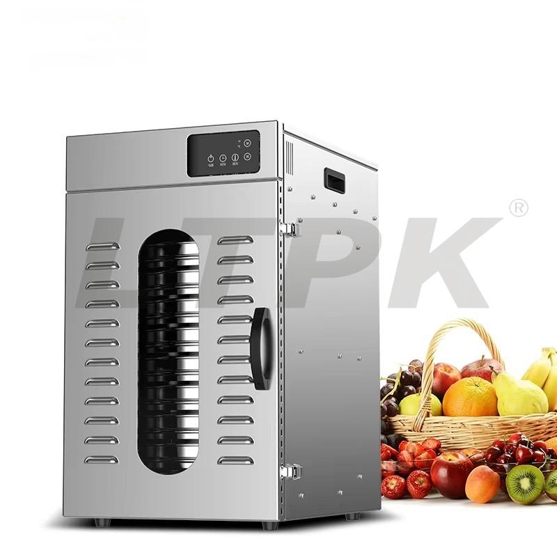 LTPK LT-237 9 Tarys Household Small 9-layer Stainless Steel Fruit Dryer Dried Chili Meat and Vegetable Dehydrator