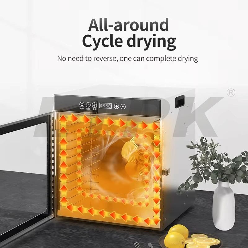 LTPK LT-154 Good Quality 12 Tray Food Dehydrator Dryer Fruit mango Dryer Dry Fruits Vegetables Meats Drying Machine