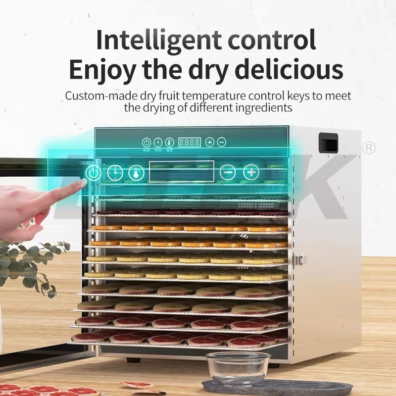 LTPK LT-154 Good Quality 12 Tray Food Dehydrator Dryer Fruit mango Dryer Dry Fruits Vegetables Meats Drying Machine