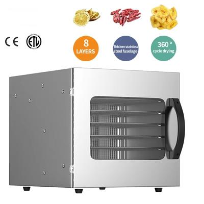 LTPK LT-169 New Home Use 8 Trays Stainless Steel Fruit Dryer Vegetables Beef Jerky Food Dehydrators