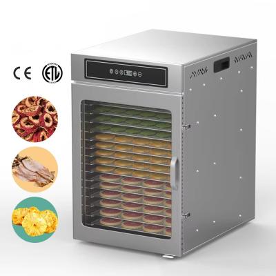 LTPK LT-156 16 Trays Digital Control Stainless Steel Food Dehydrator Fruits Drying Machine