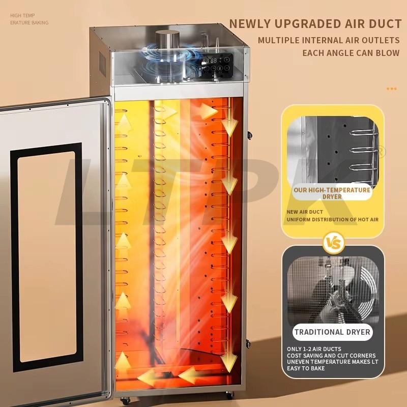 LTPK LT-32 22 Layers Rotary Fruit Dehydrator Vegetable and Fruit Dehydrator Machine Commercial SS Fruit Meat Dryer Dehydrator