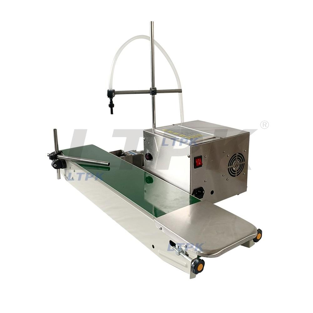 LTPK LT-LS25A Semi automatic single head magnetic pump filling machine with conveyor