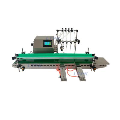 LTPK LT-LS25D Desktop four head magnetic pump assembly line filling machine