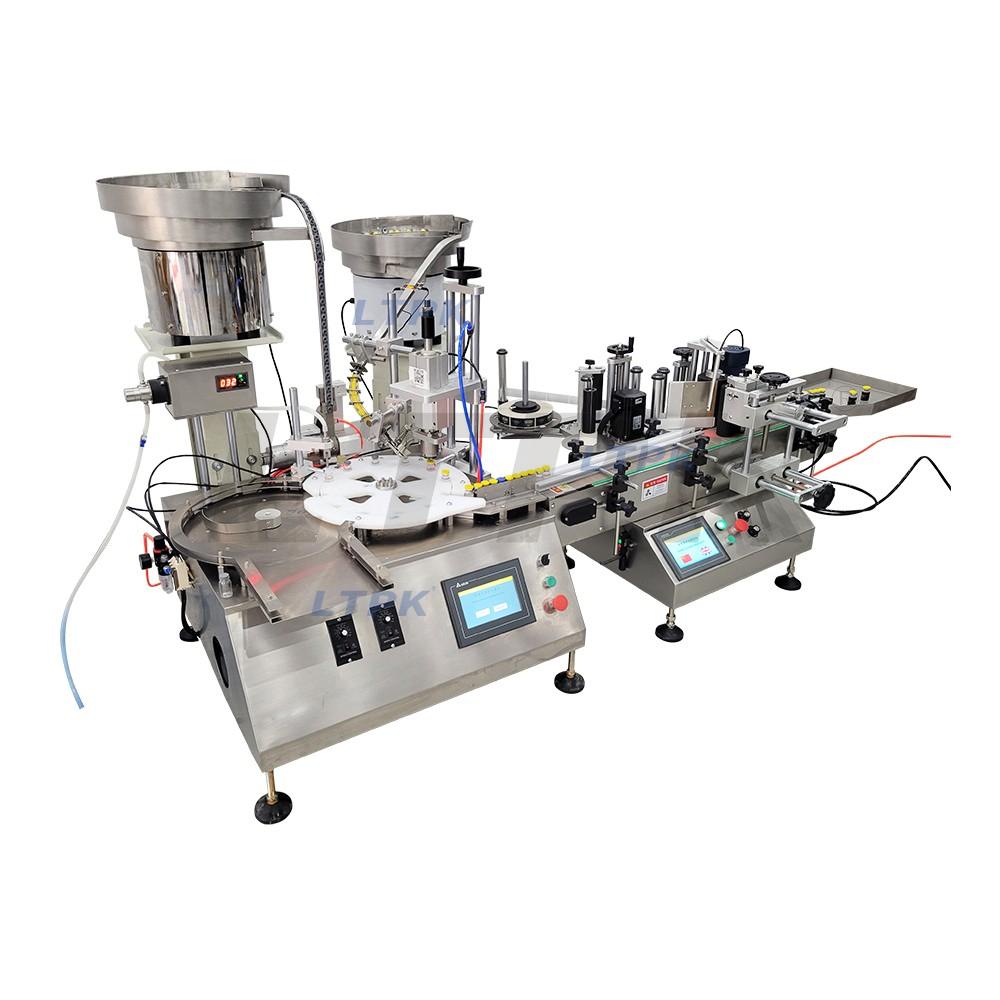LTPK LT-DAFC01+LT150 Desktop Automatic Penicillin Bottle Filling Capping and Labeling Machine