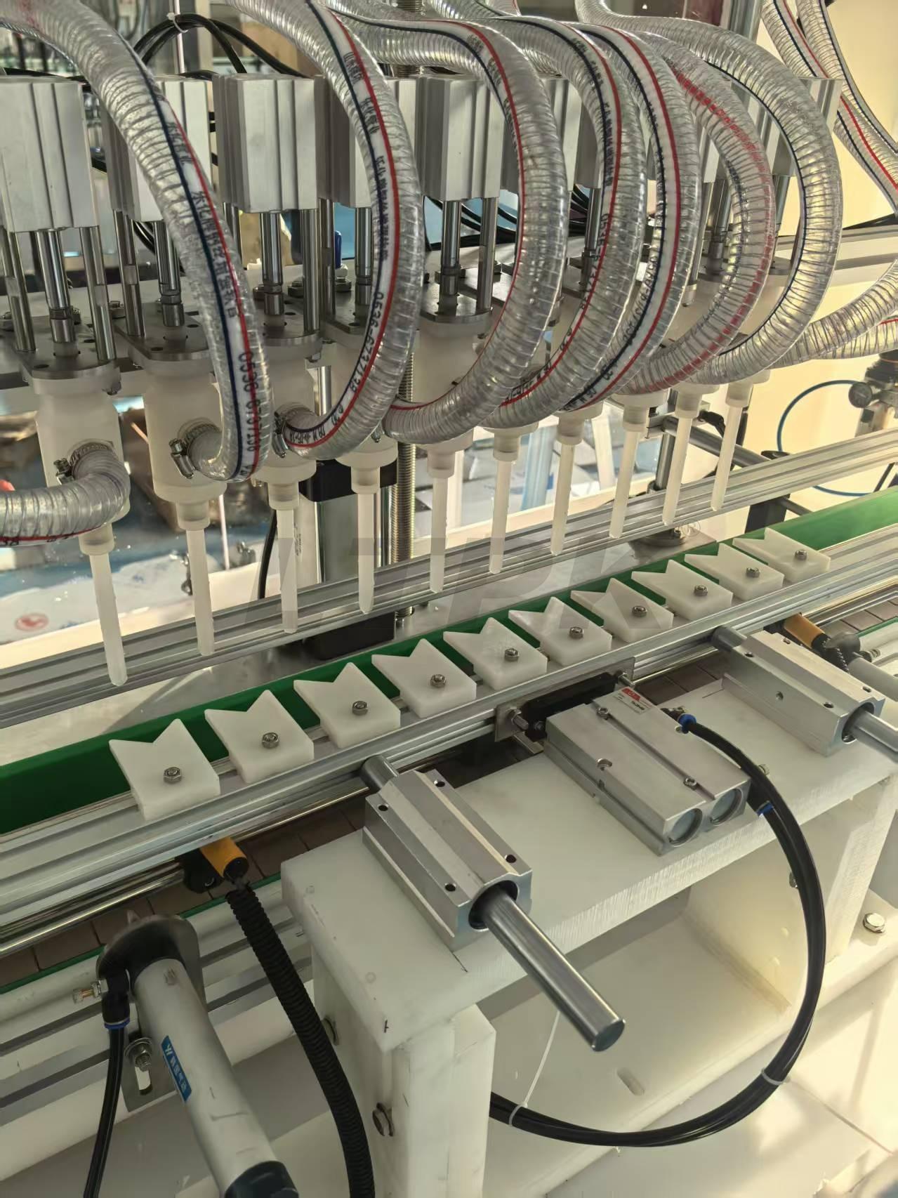 LTPK LT-CR10 Automatic Plastic Bottle 10 Heads Anti-corrosion Hcl Acid Chemical Corrosive Liquid Filling Machine