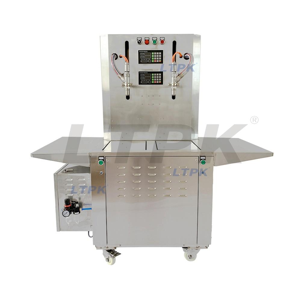 LTPK LT-G380B Semi automatic double head liquid weighing and filling machine