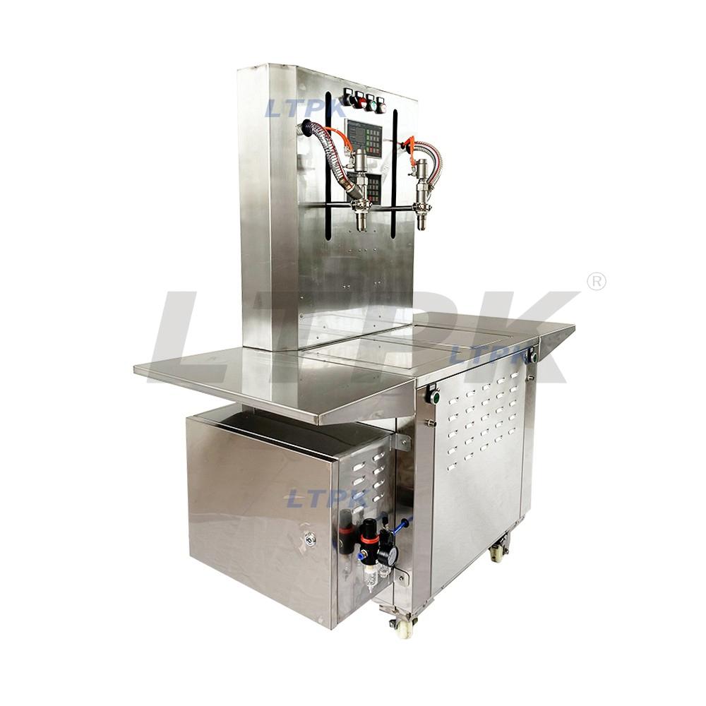 LTPK LT-G380B Semi automatic double head liquid weighing and filling machine