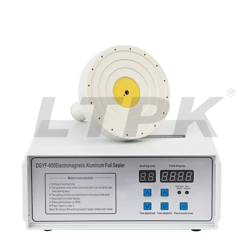 LTPK DGYF-600C 50-130mm  Semi-automatic electromagnetic induction aluminum foil sealing machine for plastic bottles