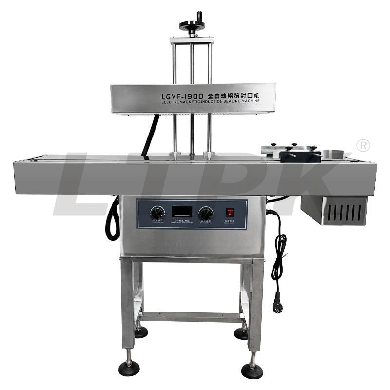 LTPK LGYF-1900 Automatic Aluminum induction sealing machine Air-Cooled Continuous Induction can sealing machine