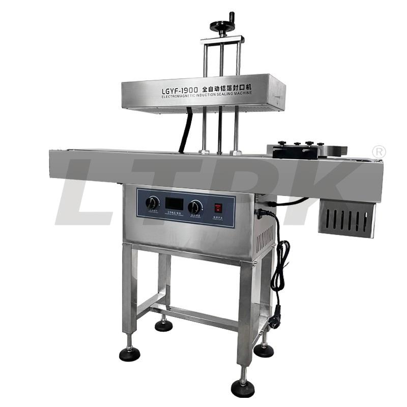 LTPK LGYF-1900 Automatic Aluminum induction sealing machine Air-Cooled Continuous Induction can sealing machine