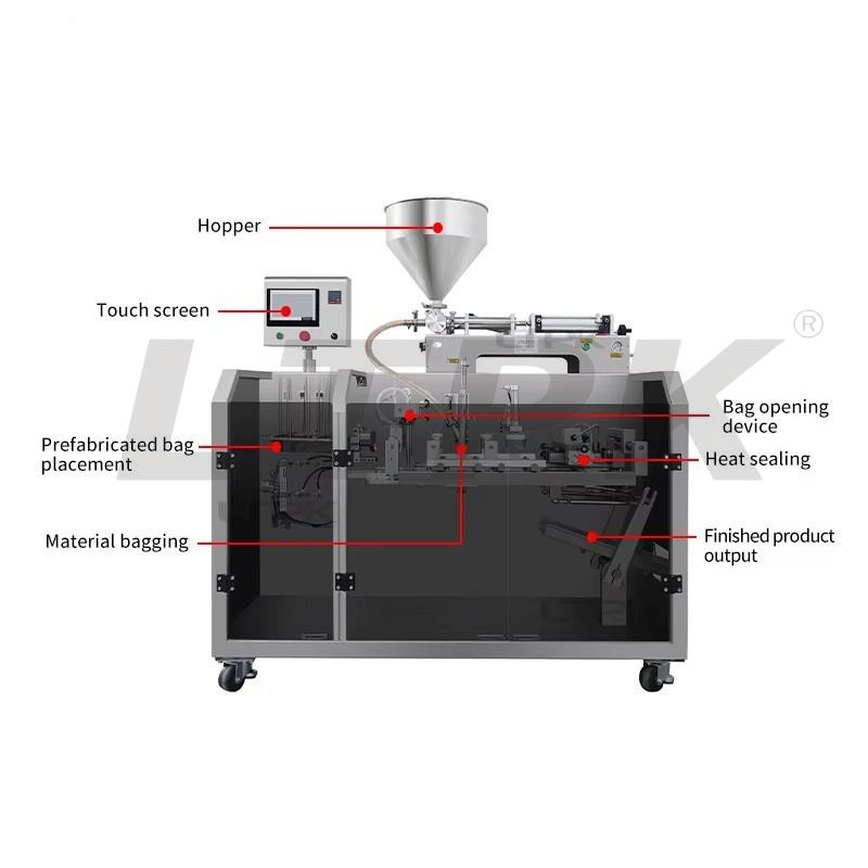LTPK LT-YS-SP160 Automatic Premade Bag Filling Sealing Packing Machine for Coffee Drink Liquid Ketchup Sauce Paste