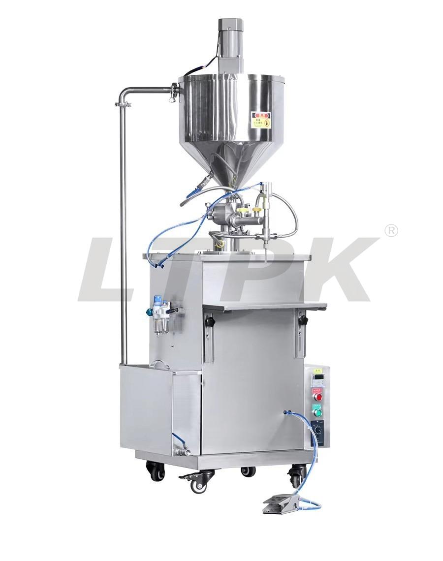 LTPK LT-GMD Semi-automatic Wax Candle Water Circulation Heasting Constant Temperature Sauce Bottle Mixing Filling Machine