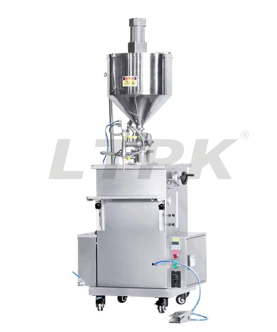 LTPK LT-GMD Semi-automatic Wax Candle Water Circulation Heasting Constant Temperature Sauce Bottle Mixing Filling Machine