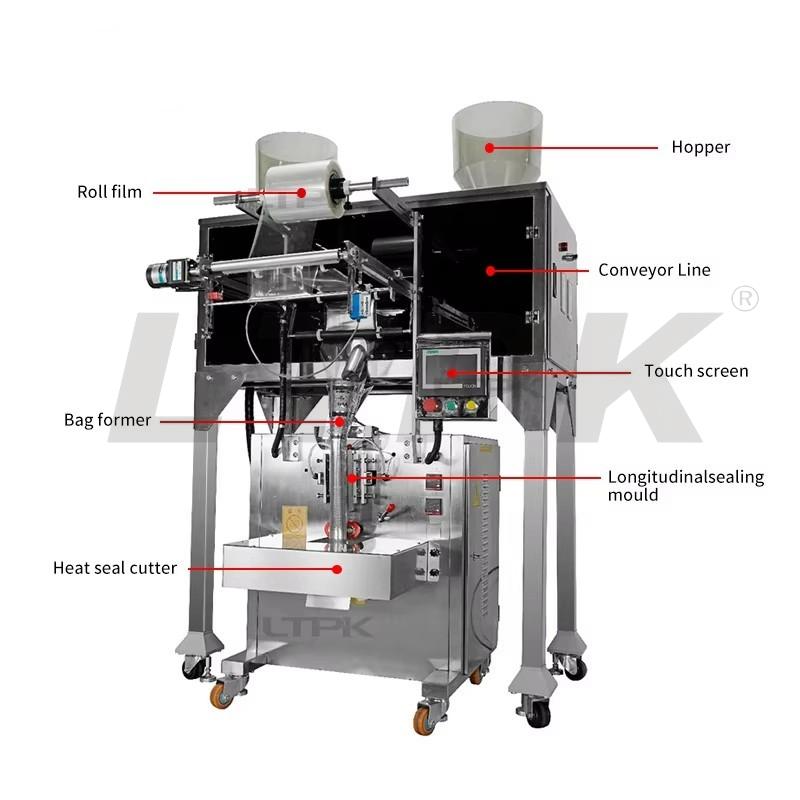 LTPK LT-YS61II02-06 Tea Packing Machine With Electronic Scale Puffed Food Shrimp Peanut Popcorn
