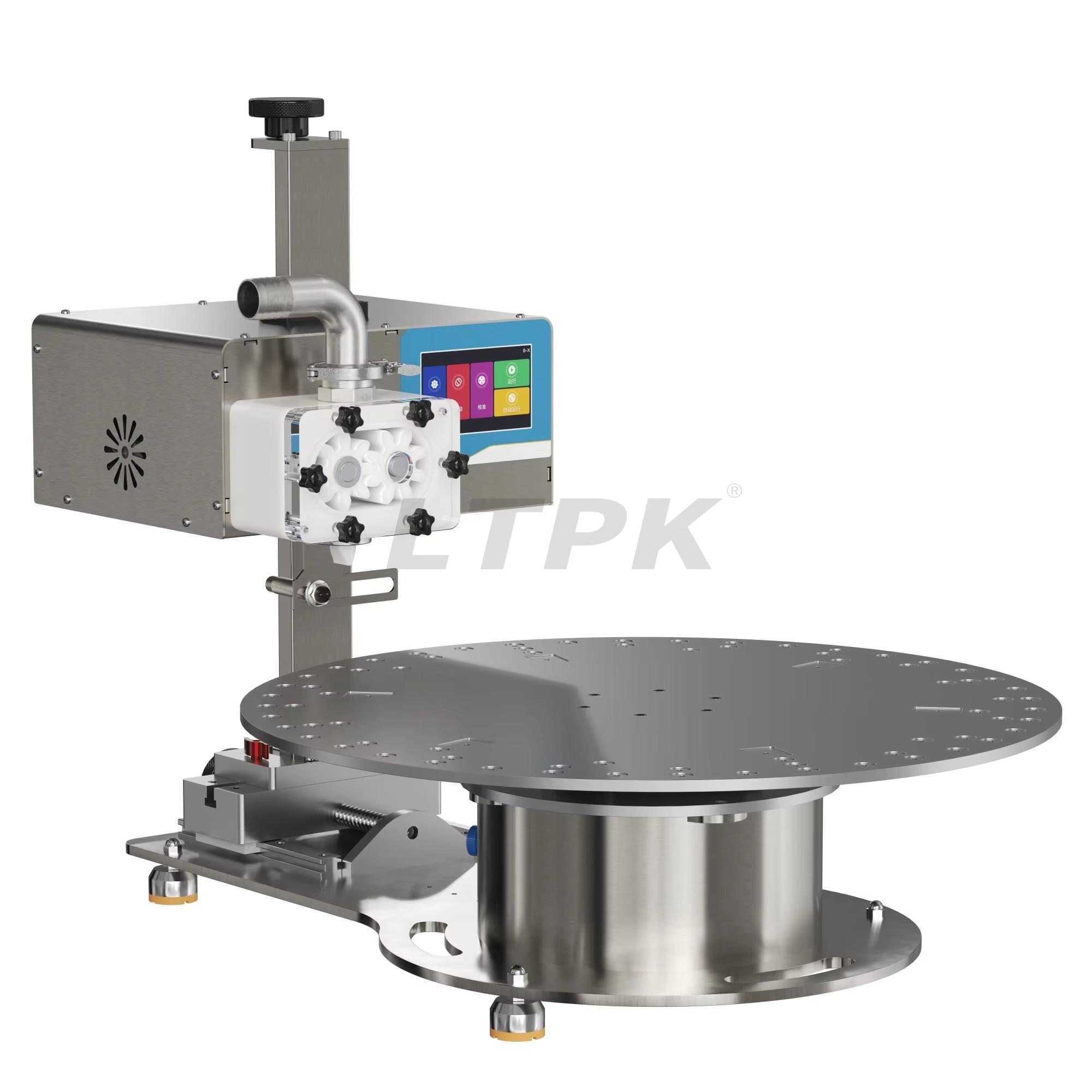 LTPK 8-X--4 Gear Pump Filling System 60cm Rotary Table PLC Control for High-Viscosity Products Automatic Bottle Honey Filling Machine