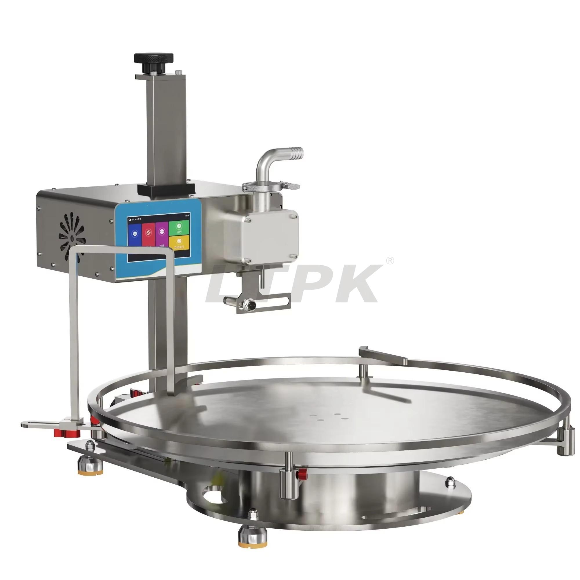 LTPK 9-X-3 High-Accuracy 0.1%-0.5% Dosing Precision Filling Machine with Interactive Touch Screen & Motorized Turntable