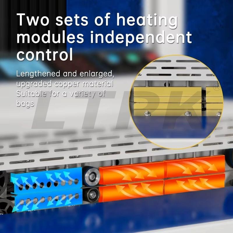 LTPK TPS-280LWP Intelligent Continuous Band Sealer Vertical Horizontal Dual Purpose Bag Packaging Date Printing Sealing Machine