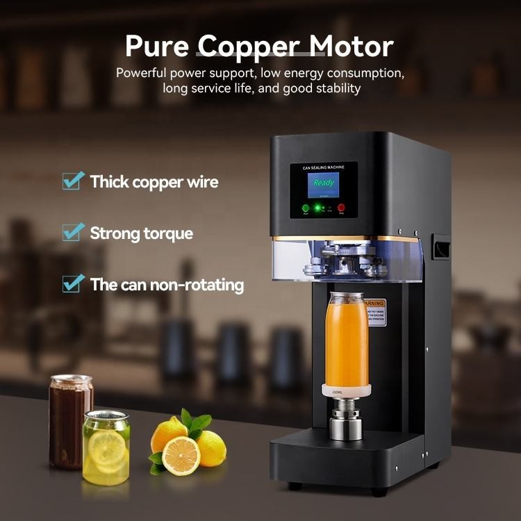 LTPK LT-FGJ-100D Commercial Milk Tea Beer Sealing Machine Sealing Beverage Cake Aluminum Can Packing Machine