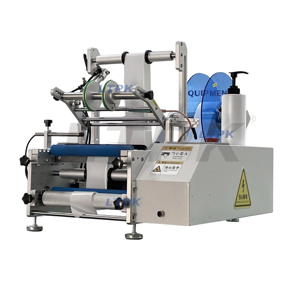 LTPK LT-T102 Semi-automatic Round Bottle Labeling Machine