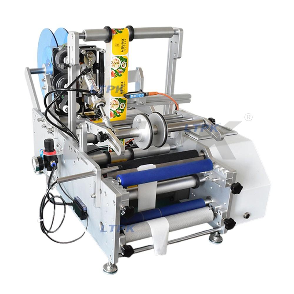 LTPK LT-T102 Semi-automatic Round Bottle Labeling Machine