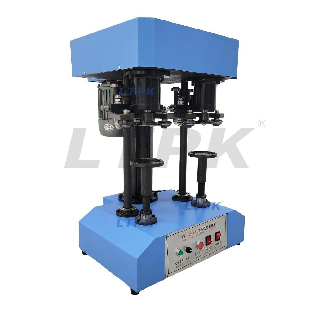 LTPK TDFJ-260 Semi-automatic double heads can sealing machine