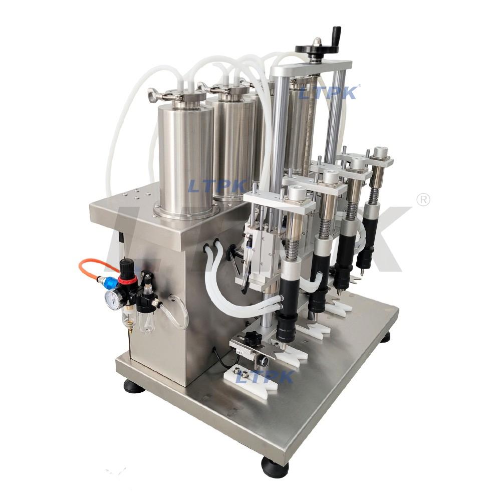 LTPK LT-VPF4 Semi-automatic four head vacuum perfume filling machine