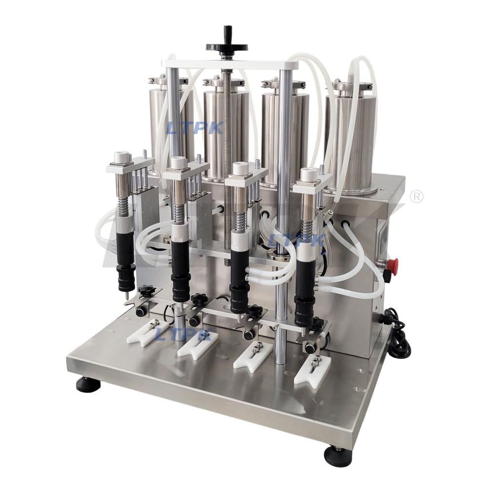 LTPK LT-VPF4 Semi-automatic four head vacuum perfume filling machine