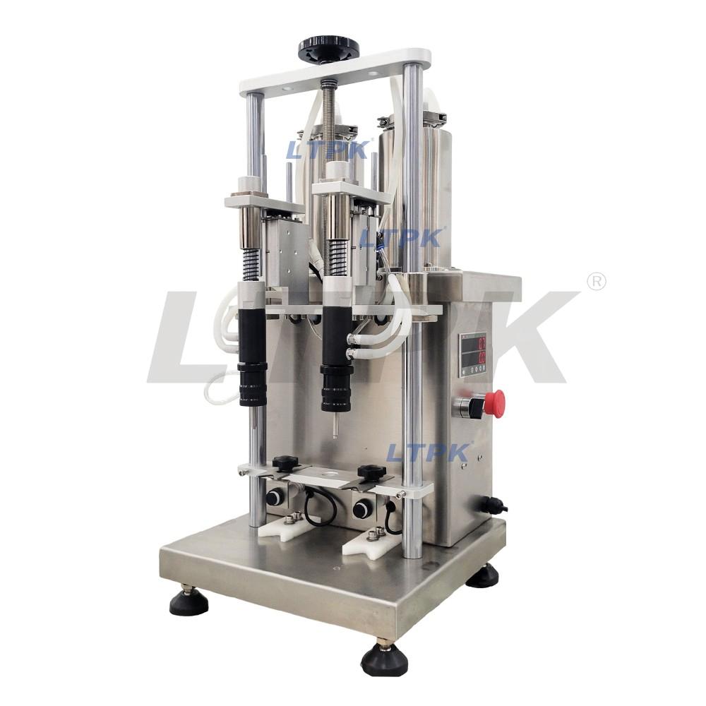 LTPK LT-VPF2 Semi-automatic double head vacuum perfume filling machine